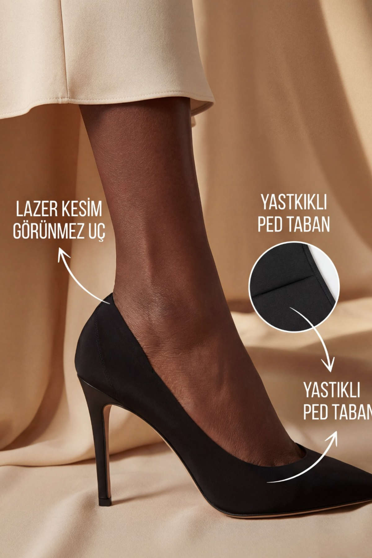 Soleva™ Ortopedik Pedli Destek Çorabı